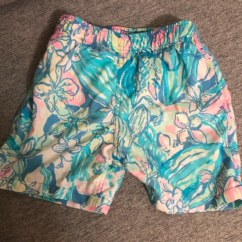 Little Boys Lilly Pulitzer Swim Trunk.